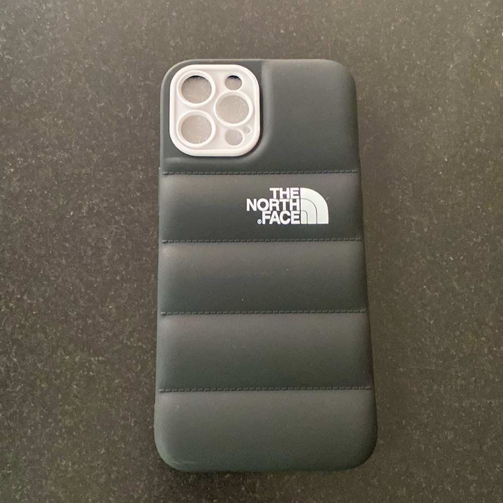 North Face puffer iPhone case